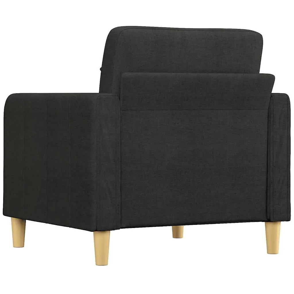 Black Fabric Sofa Chair Living Room 60cm