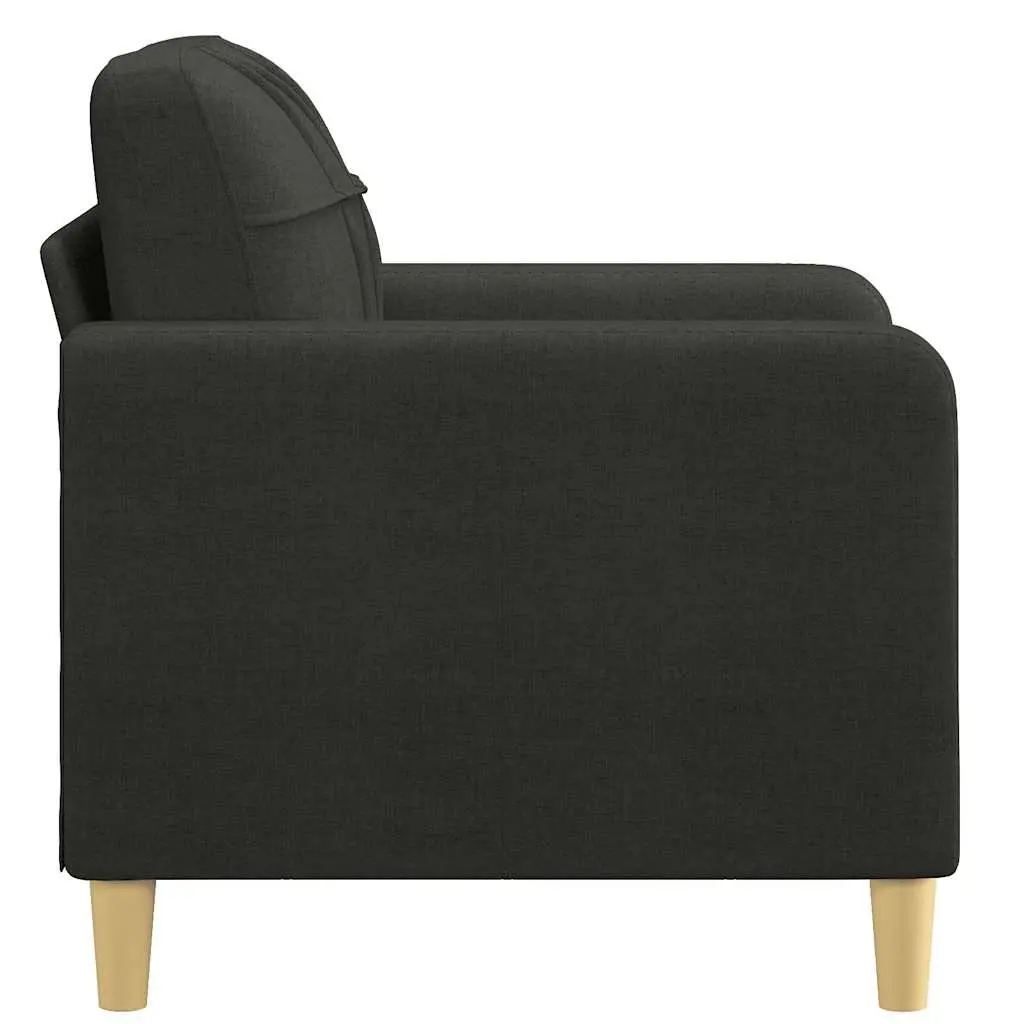 Black Fabric Sofa Chair Living Room 60cm