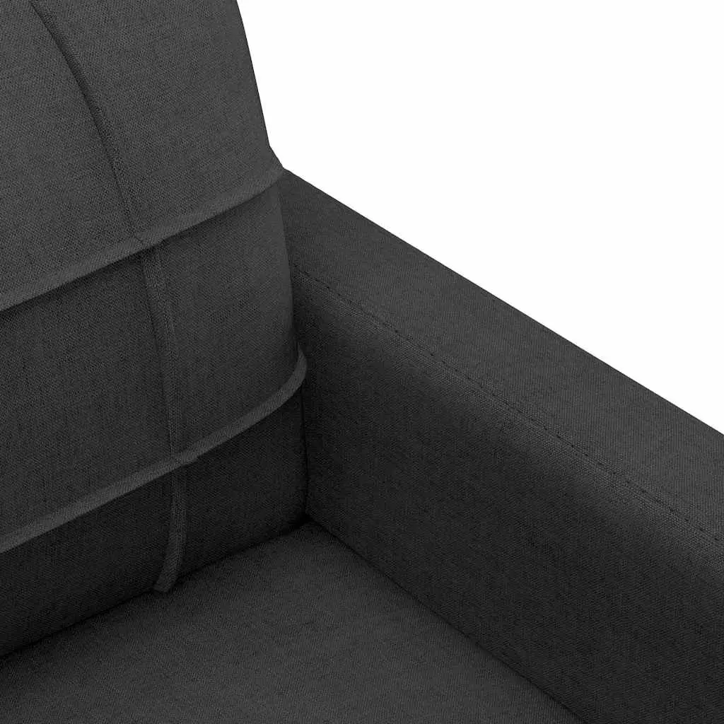 Black Fabric Sofa Chair Living Room 60cm
