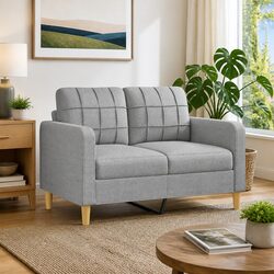 Specifications of the Light Grey 2-Seater Sofa