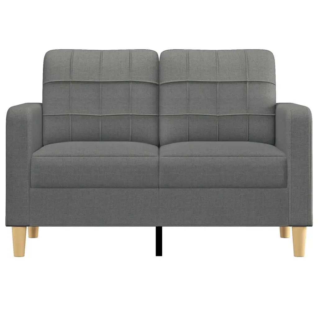 2-Seater Sofa Living Room 120cm Grey Fabric