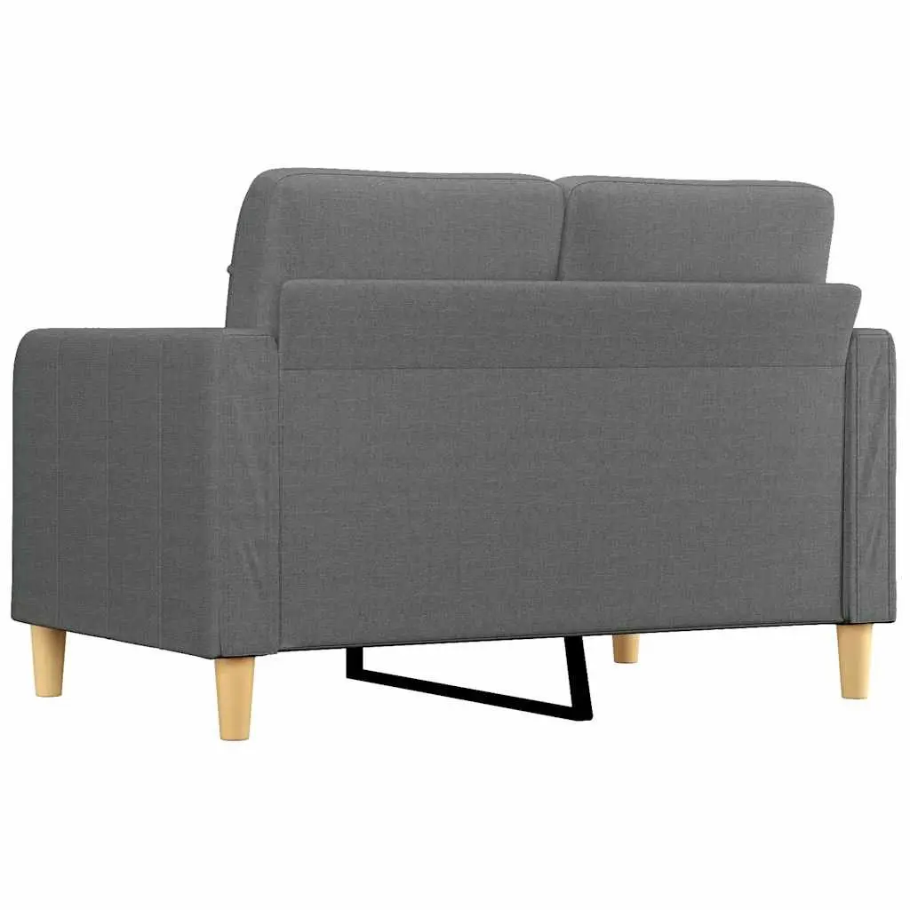 2-Seater Sofa Living Room 120cm Grey Fabric