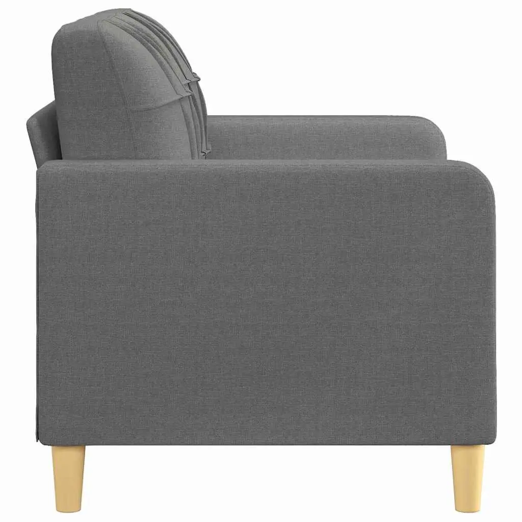 2-Seater Sofa Living Room 120cm Grey Fabric