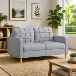 Specifications of the Light Grey 2-Seater Sofa