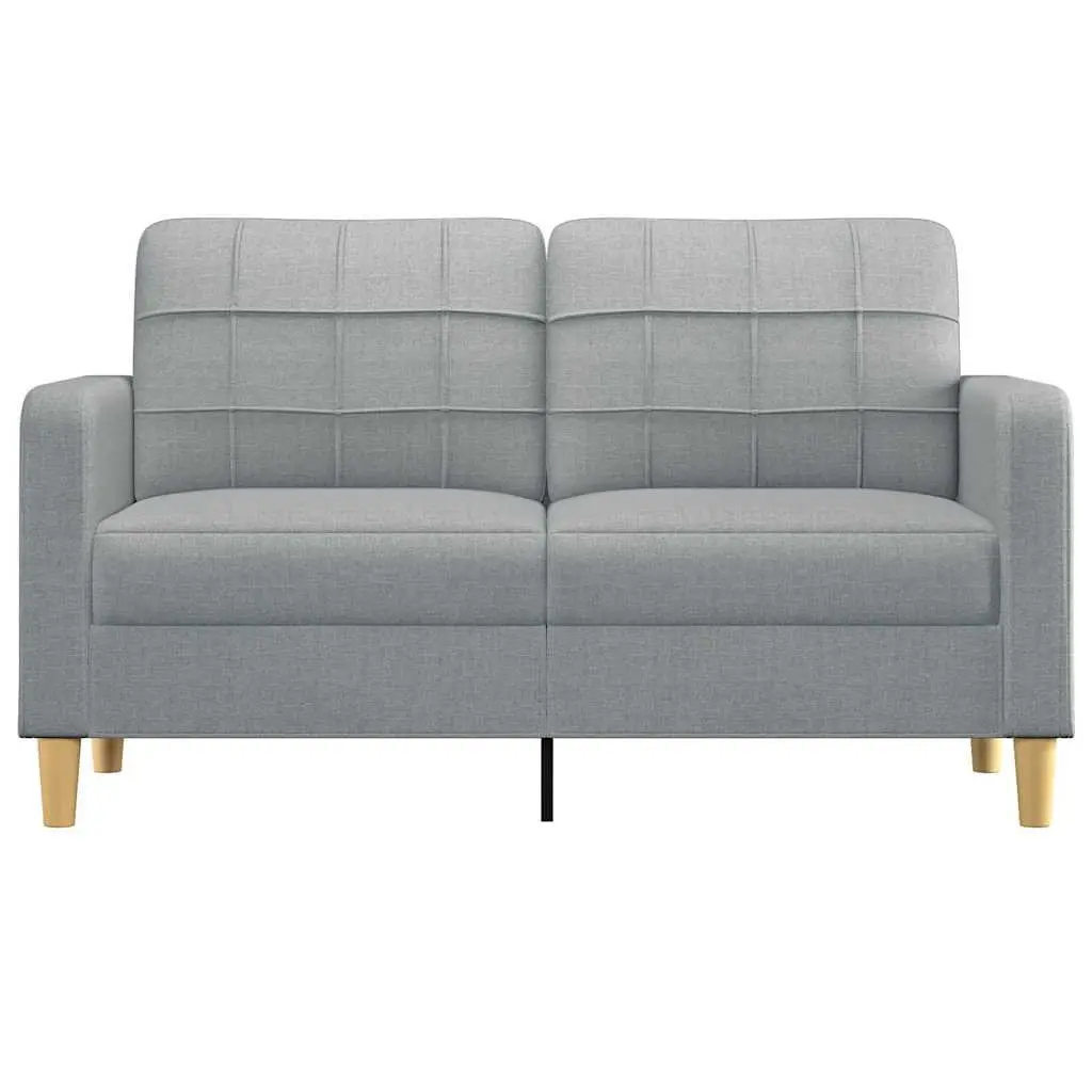 2-Seater Sofa Light Grey 140cm Lounge Couch Living Room Furniture Modern Design