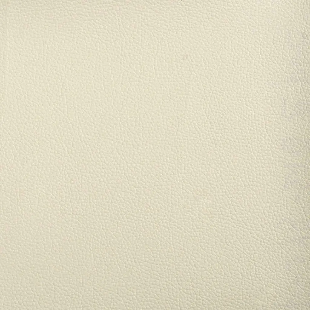2-Seater Sofa Living Room Cream Faux Leather 120cm