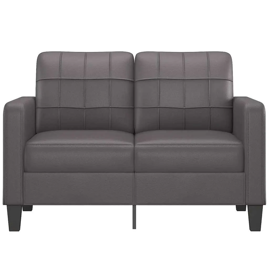 2-Seater Sofa Grey 120cm Lounge Couch