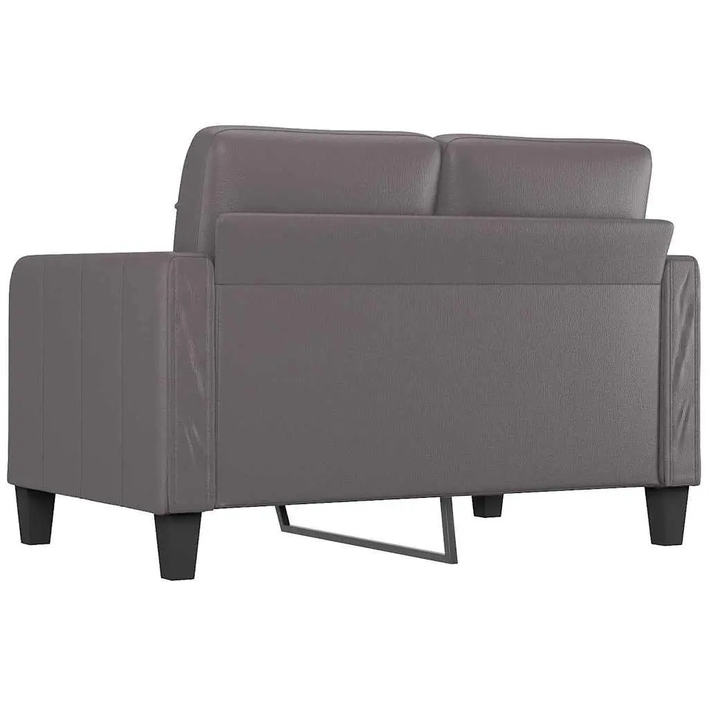 2-Seater Sofa Grey 120cm Lounge Couch