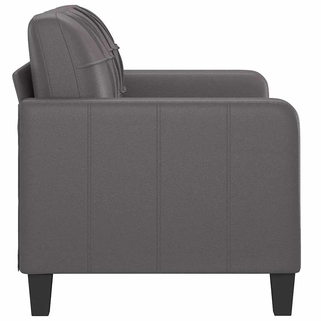 2-Seater Sofa Grey 120cm Lounge Couch