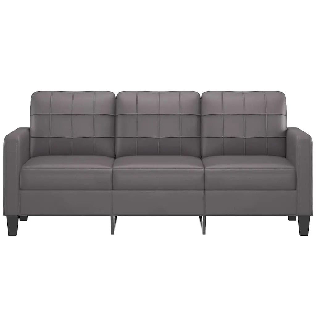 180cm Grey 3-Seater Sofa