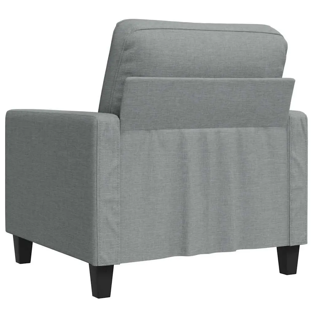 Sofa Chair Grey Fabric Living Room 60cm