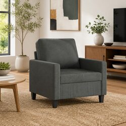 Specifications of 60cm Grey Sofa Chair with Metal Frame