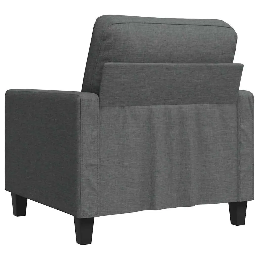 Sofa Chair Grey Fabric 60cm Modern Armchair Lounge Seat Home