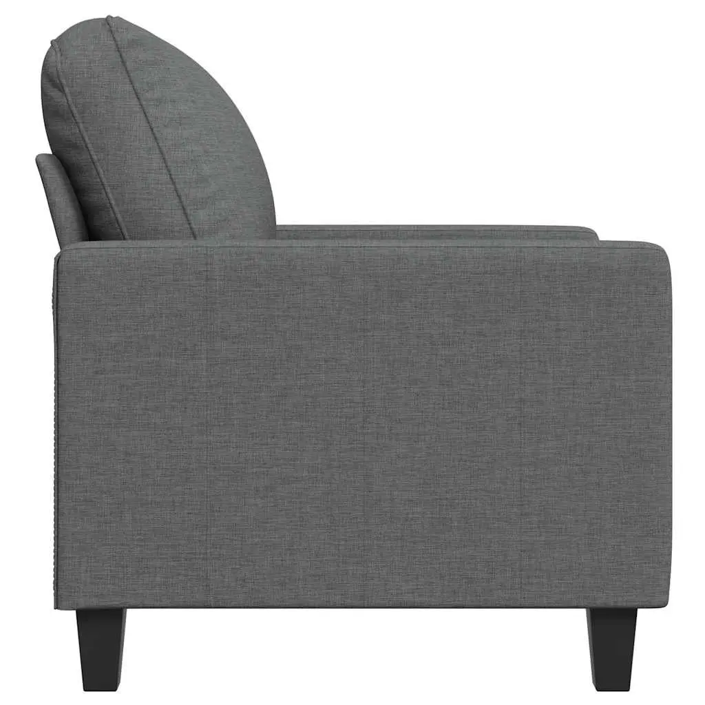 Sofa Chair Grey Fabric 60cm Modern Armchair Lounge Seat Home