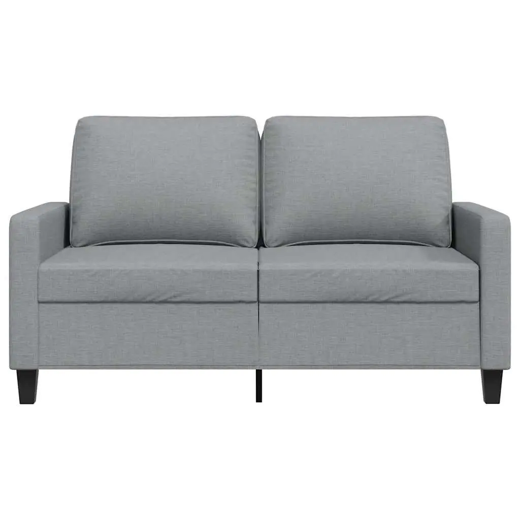 2-Seater Sofa Grey Fabric 120cm Lounge Couch Living Room Furniture Seat