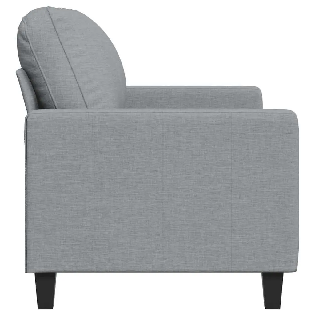 2-Seater Sofa Grey Fabric 120cm Lounge Couch Living Room Furniture Seat