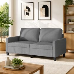 2-Seater Sofa Specifications: Grey, 140cm, Metal Frame