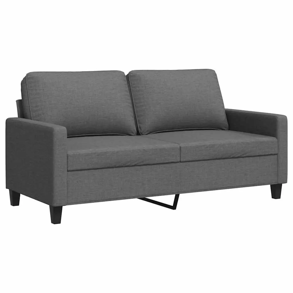 2-Seater Sofa Dark Grey 140cm Lounge Couch Living Room Furniture Upholstered