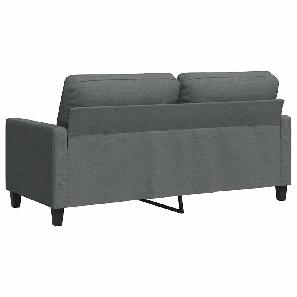 2-Seater Sofa Dark Grey 140cm Lounge Couch Living Room Furniture Upholstered