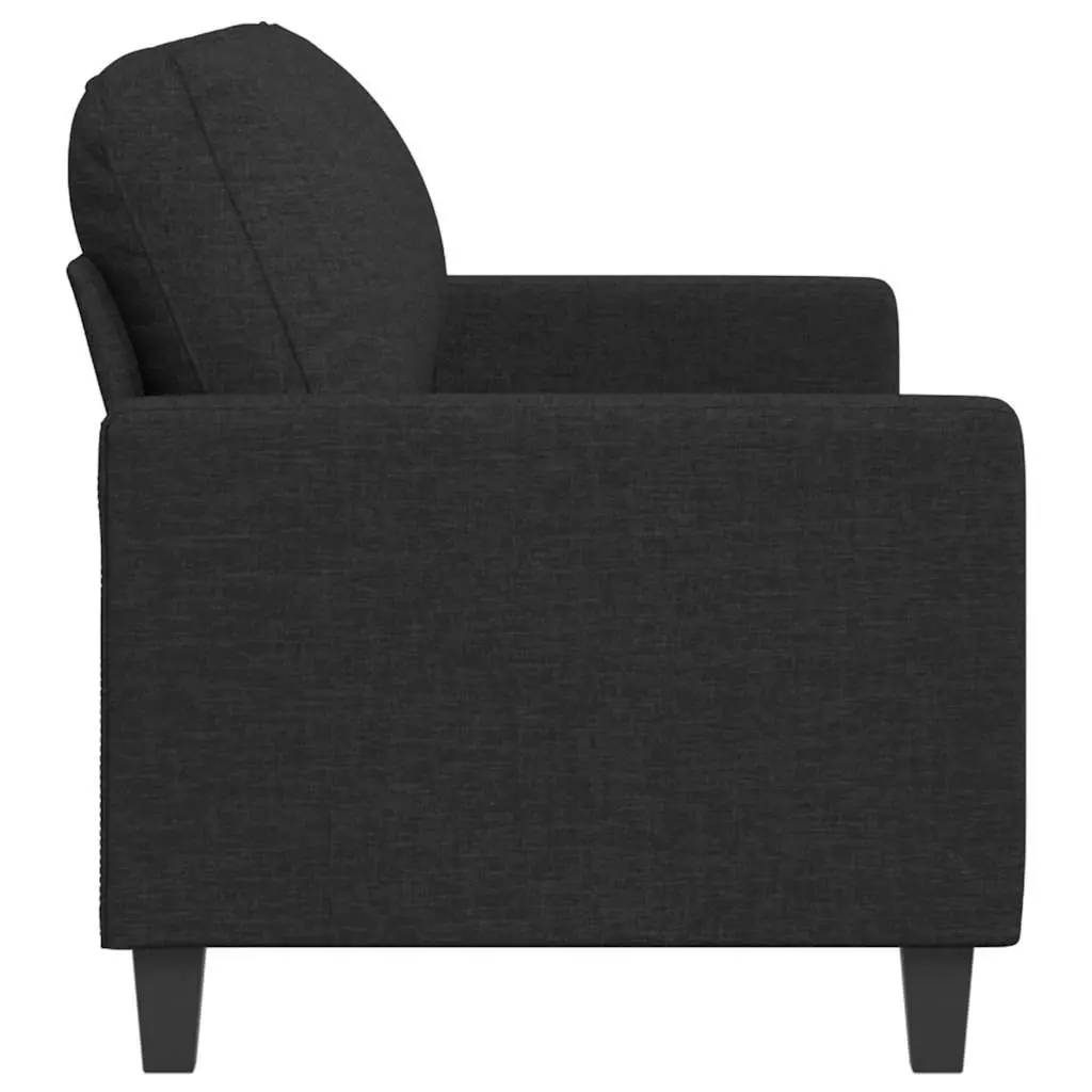 3-Seater Sofa Black 180cm Fabric Living Room Couch Lounge Furniture