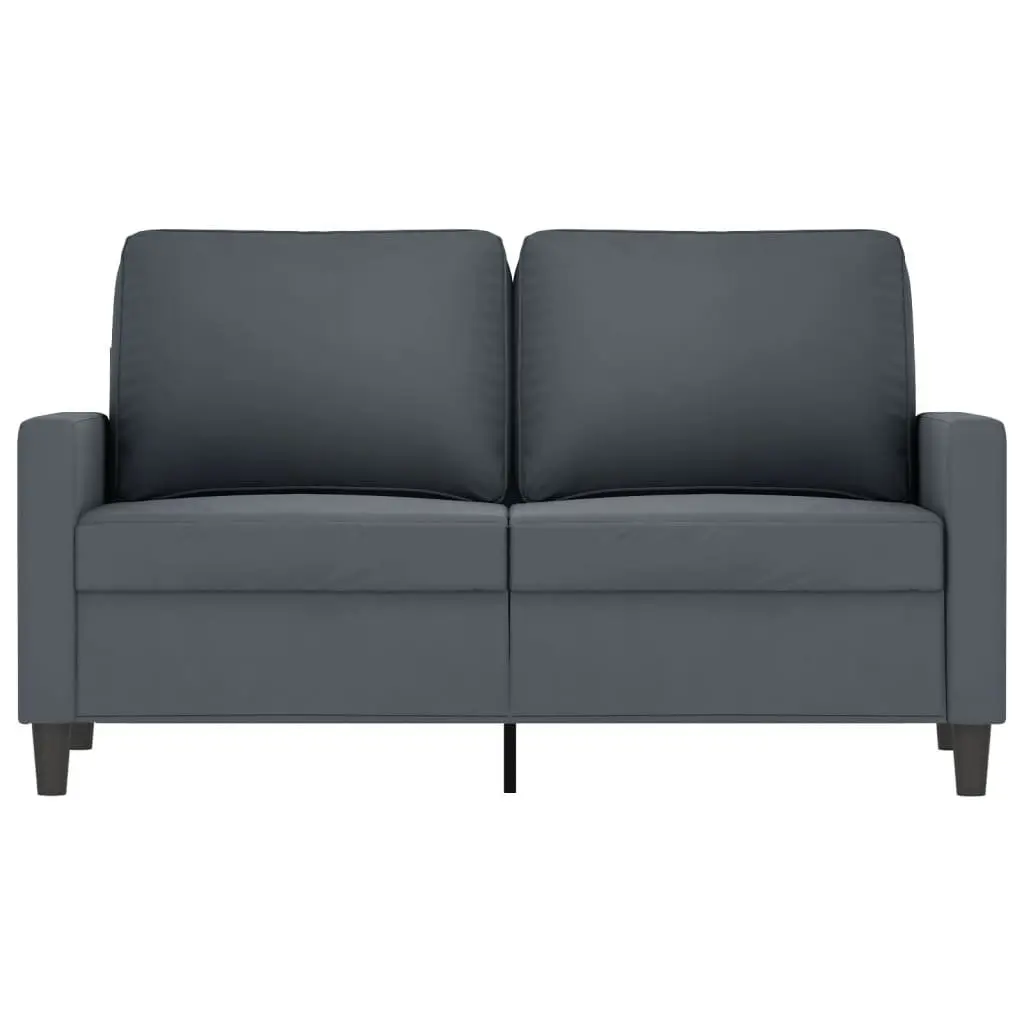 Grey Velvet 2-Seater Sofa