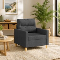 60cm Grey Fabric Sofa Chair Specifications and Features