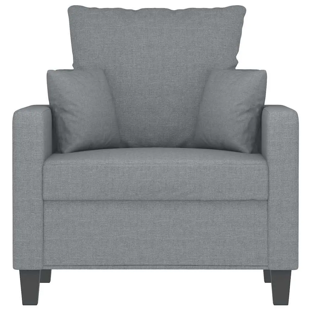 Sofa Chair Living Room 60cm Grey Fabric Armchair