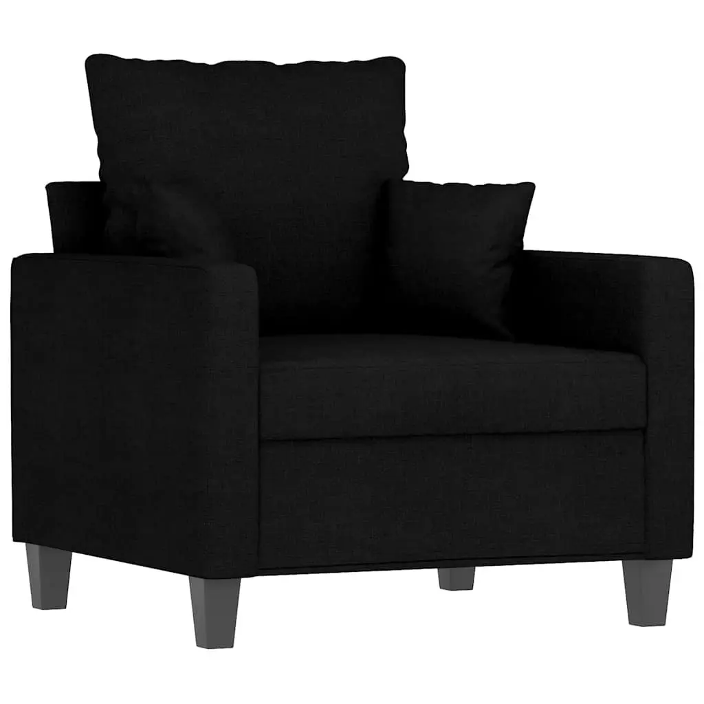 Fabric Sofa Chair for Living Room 60cm Black