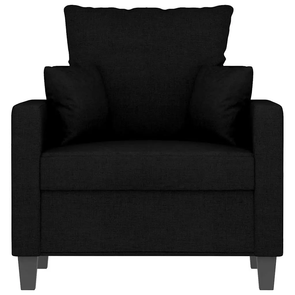 Fabric Sofa Chair for Living Room 60cm Black
