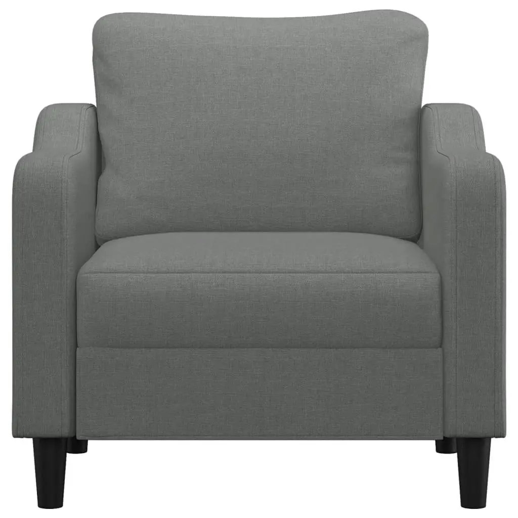 Sofa Chair Grey 60cm Fabric Single Seat Armchair Living Room Furniture Lounge