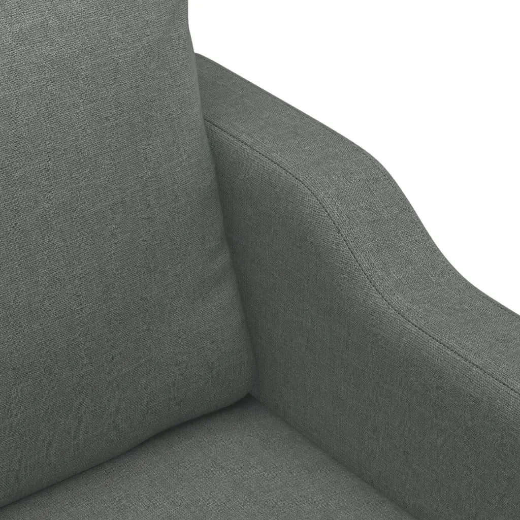 Sofa Chair Grey 60cm Fabric Single Seat Armchair Living Room Furniture Lounge