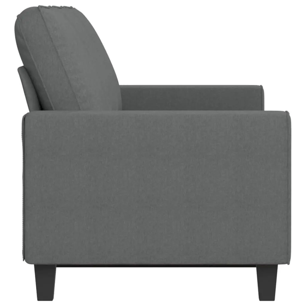 Grey 3-Seater Fabric Sofa