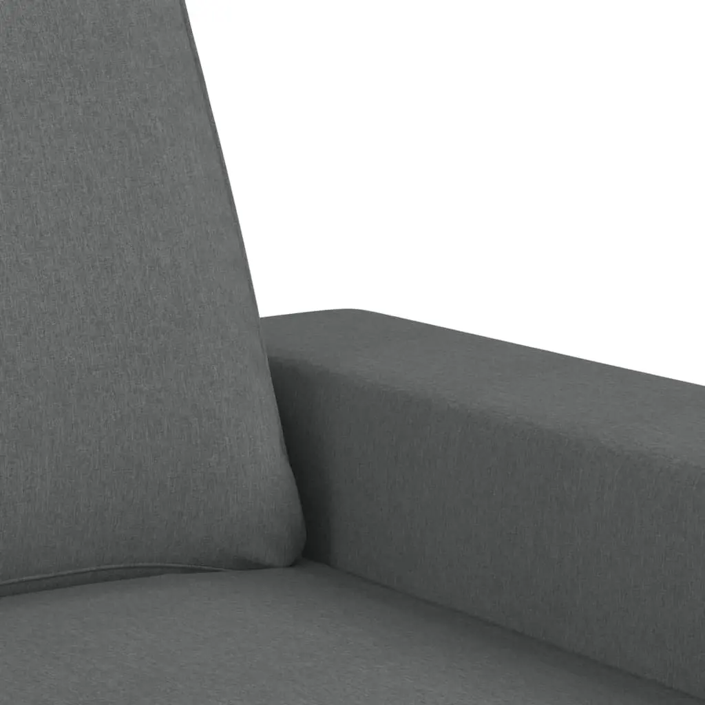 Grey 3-Seater Fabric Sofa