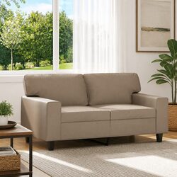 Specifications of the 2-Seater Brown Faux Leather Sofa