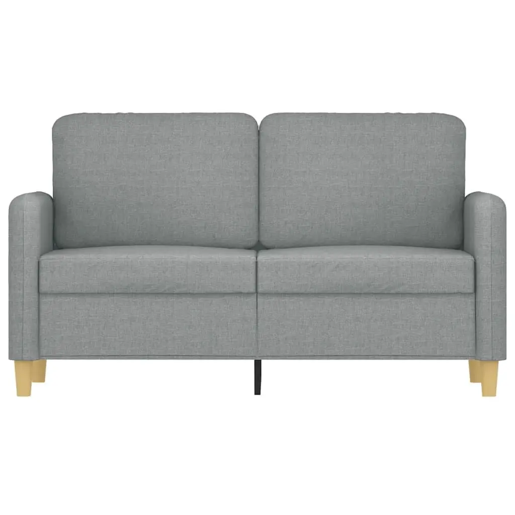 2-Seater Sofa Living Room Grey Fabric 120cm