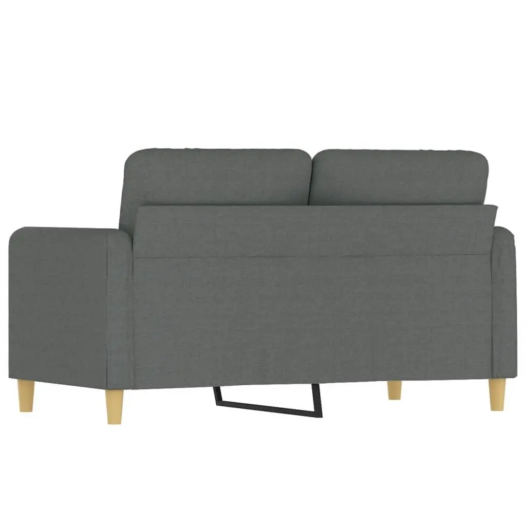 2-Seater Sofa Grey 120cm Fabric Living Room Couch Modern Lounge Seat Furniture