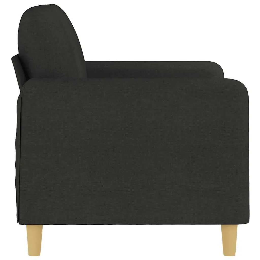 120cm Black Sofa for Small Spaces