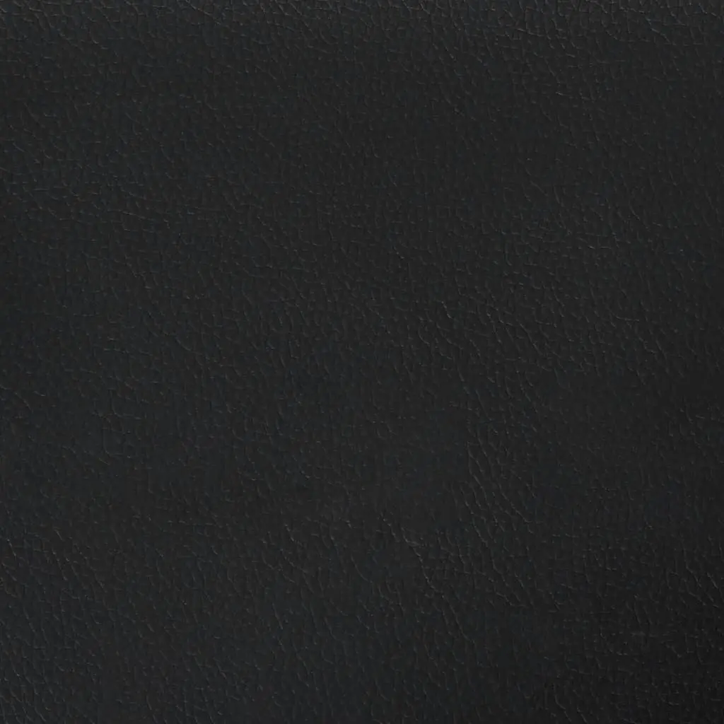 2-Seater Sofa Living Room Black 120cm Modern Faux Leather Couch