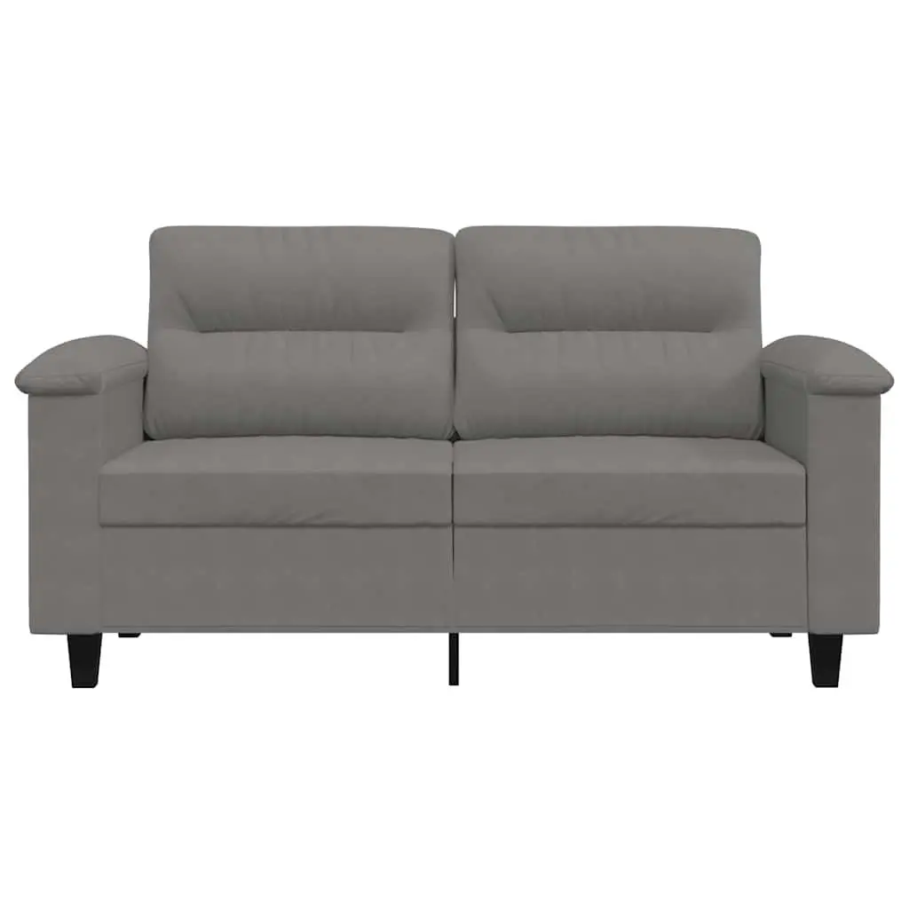 2-Seater Sofa in Grey Microfibre