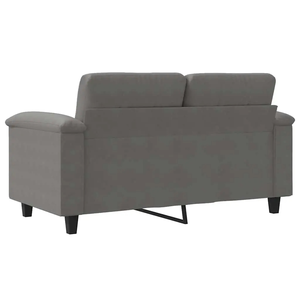 2-Seater Sofa in Grey Microfibre