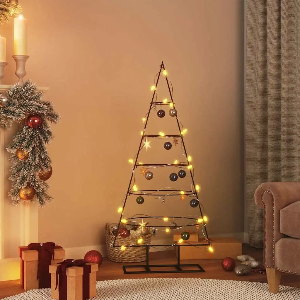 Black Steel Christmas Tree Frame, 125cm, Disassemblable