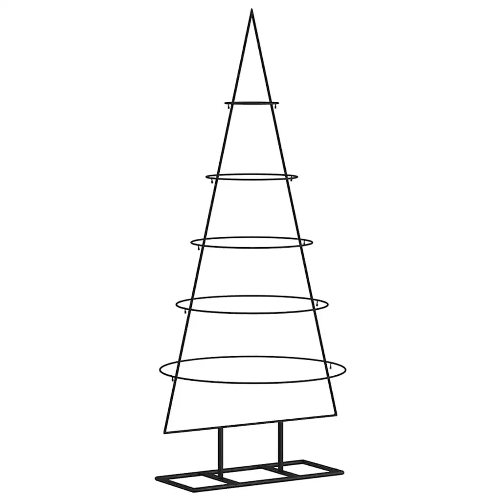 Black Steel Christmas Tree Frame, 125cm, Disassemblable