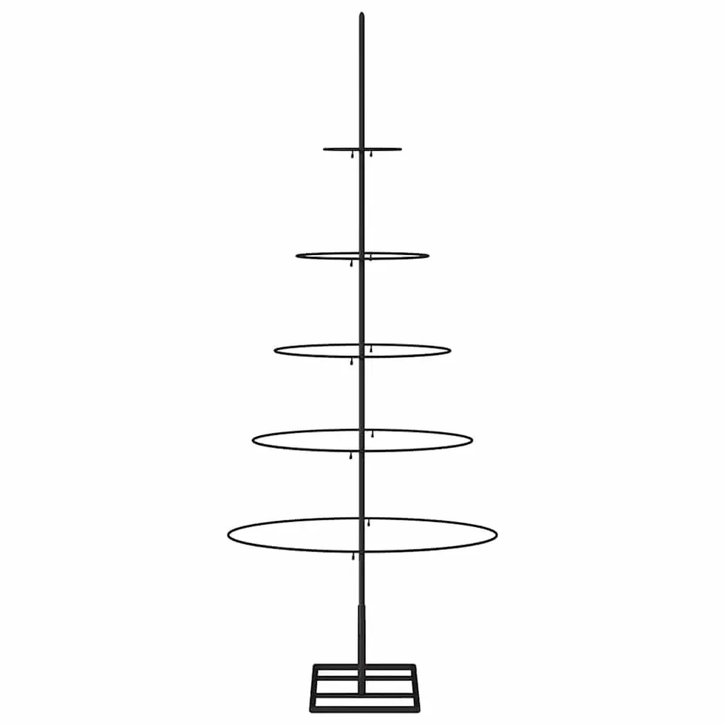 Black Steel Christmas Tree Frame, 125cm, Disassemblable