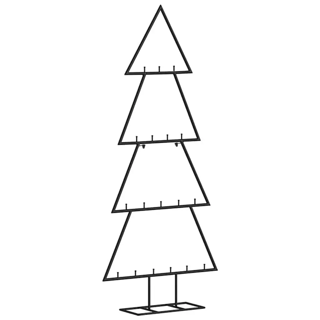 Metal Christmas Tree Frame DIY Decoration 90cm Black Disassemblable Stand