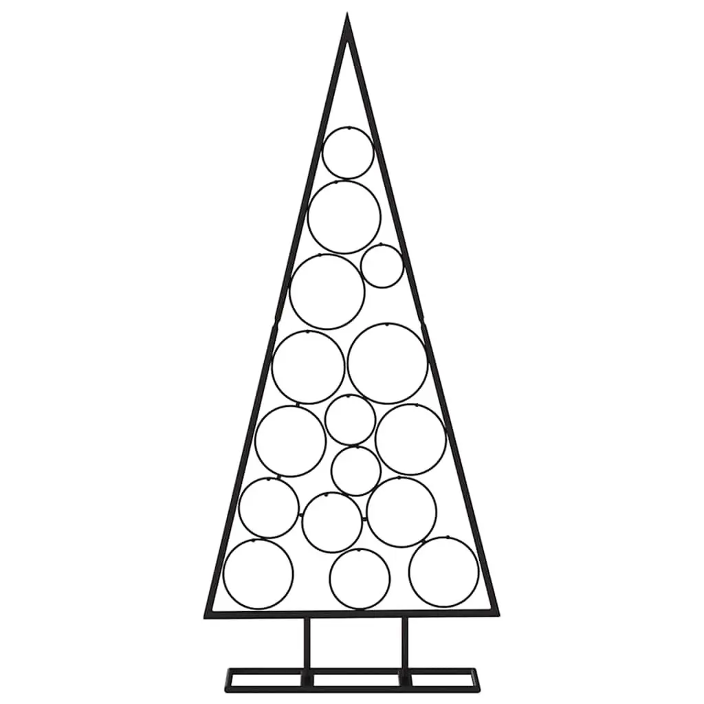 Black Metal Tree Frame 125cm DIY Holiday Decoration Modern Home Use