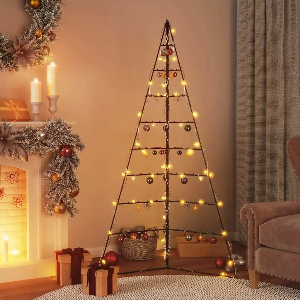 DIY Metal Frame for Christmas Tree 180cm Black Modern Decoration