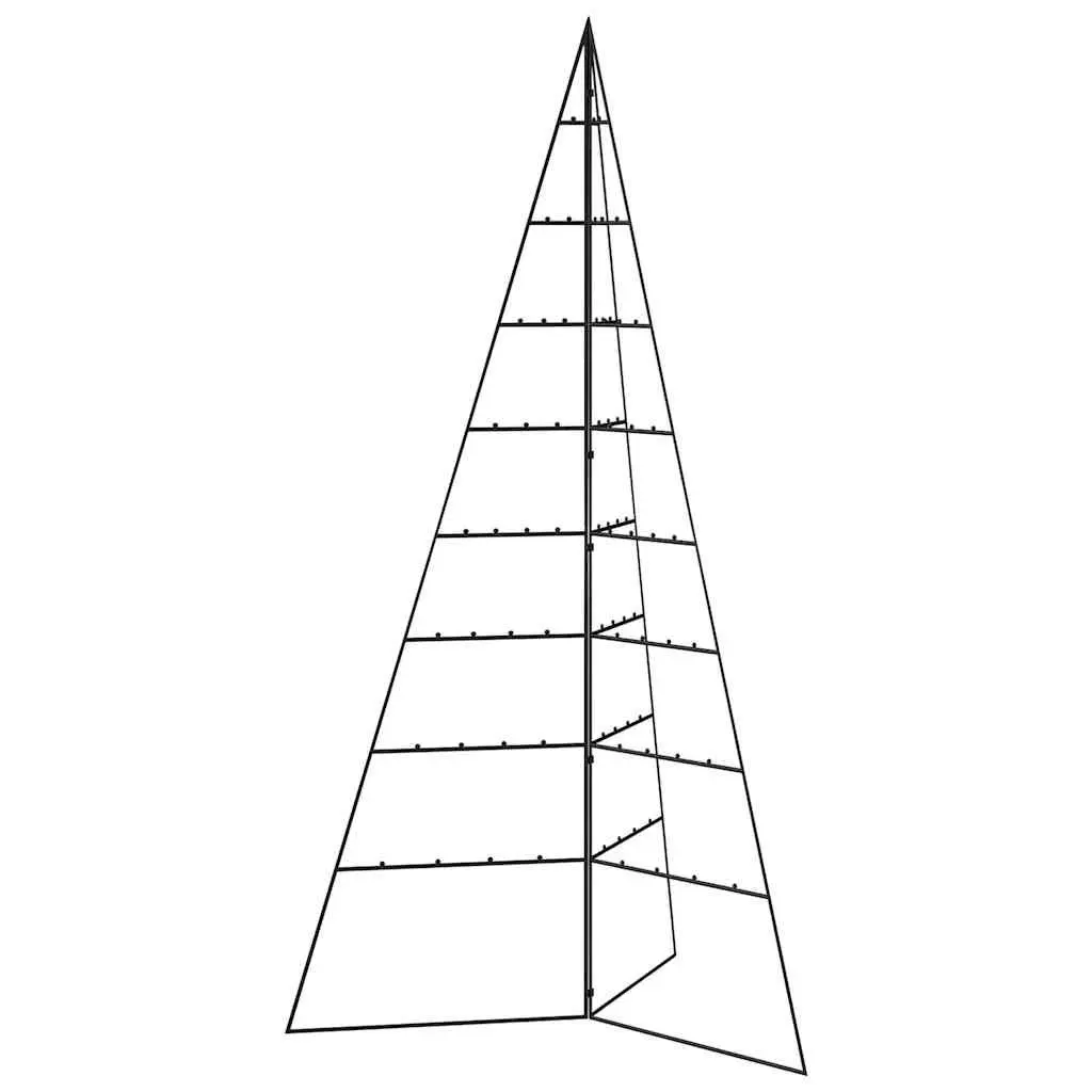 DIY Metal Frame for Christmas Tree 180cm Black Modern Decoration