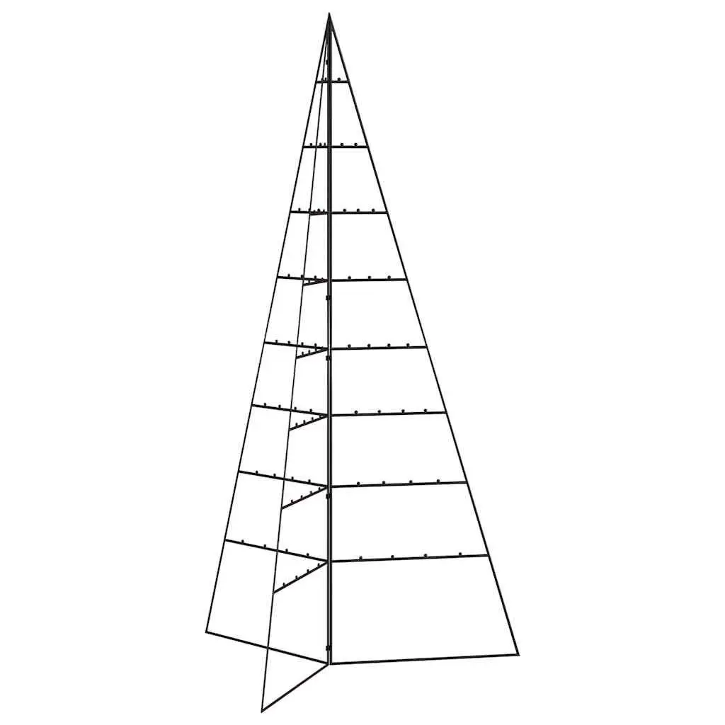 DIY Metal Frame for Christmas Tree 180cm Black Modern Decoration