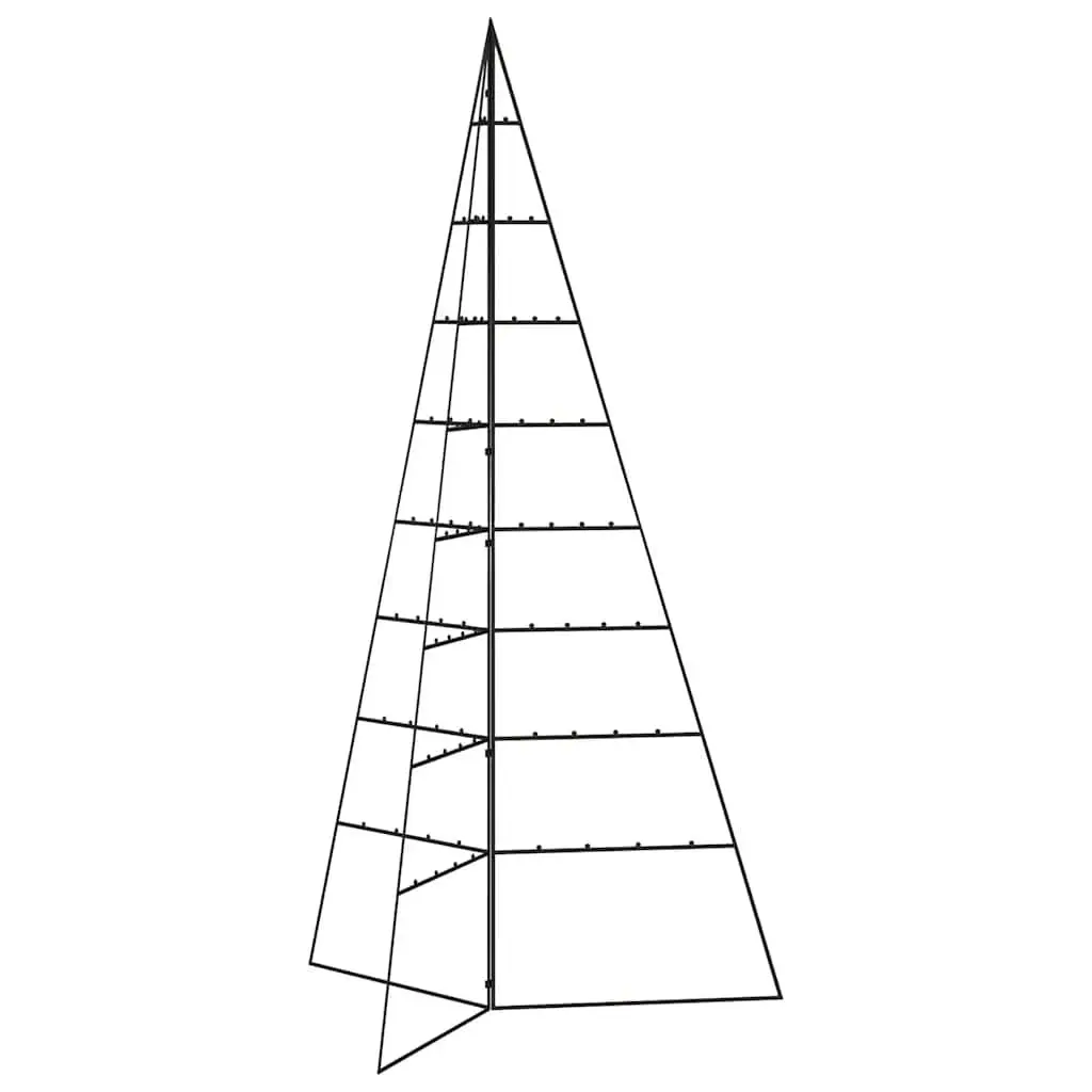 DIY Metal Frame for Christmas Tree 180cm Black Modern Decoration