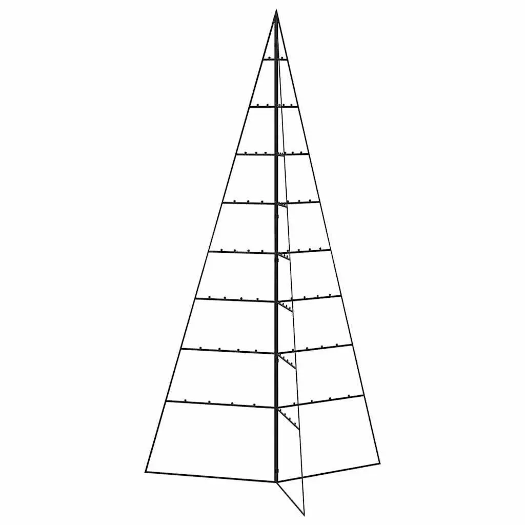 DIY Metal Frame for Christmas Tree 180cm Black Modern Decoration
